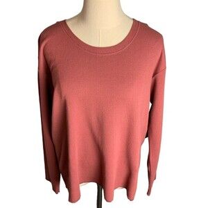 New With Tags Pact Women's Top Rose Pink Size small Long sleeve 100% cotton